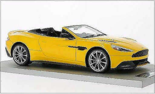Aston Martin Vanquish volante 1/18 Tecnomodel gelb 2014 modellautos