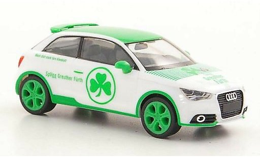 Audi A1 citadine 1/87 Herpa SpVgg Greuther Furth weiss/gr&Atilde;&frac14;n modellautos