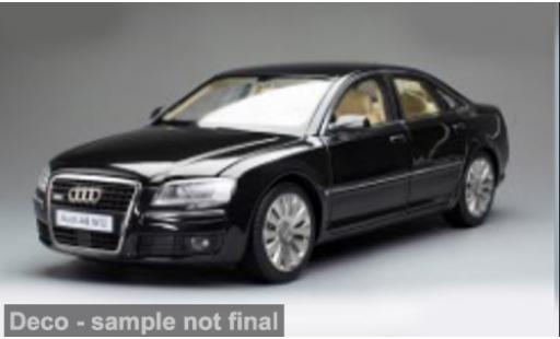 Modellautos Audi A8 D3 W12 schwarz 1/18 Sun Star