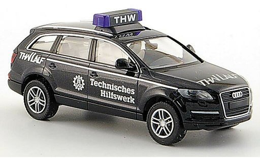 Audi Q7 secours 1/87 Wiking THW Lauf schwarz modellautos