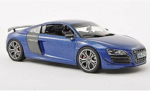 Audi R8 gt 1/43 Schuco blau/carbon modellautos