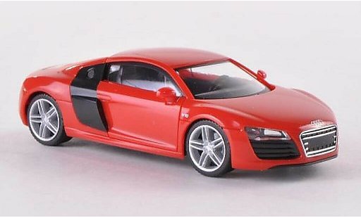 Audi R8 coupe 1/87 Herpa rot/schwarz Facelift modellautos