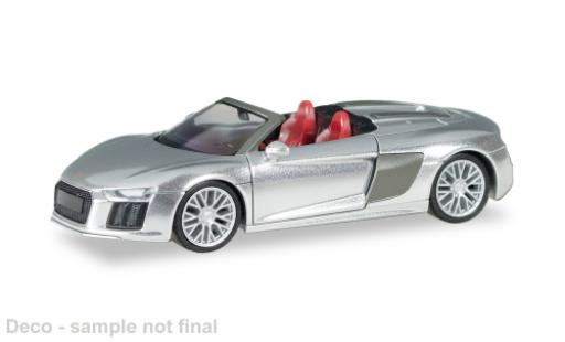 Audi R8 1/87 Herpa V10 Spyder silber 1:87 modellautos