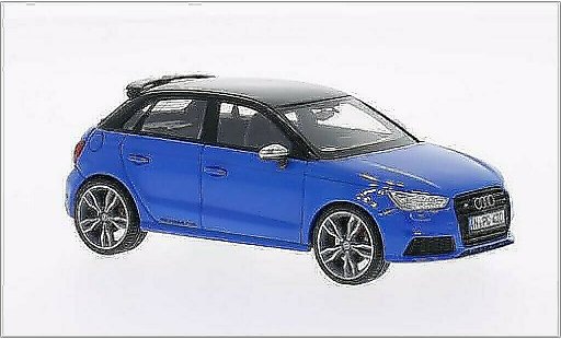 Audi S1 sportback 1/43 Neo blau/schwarz 2014 modellautos