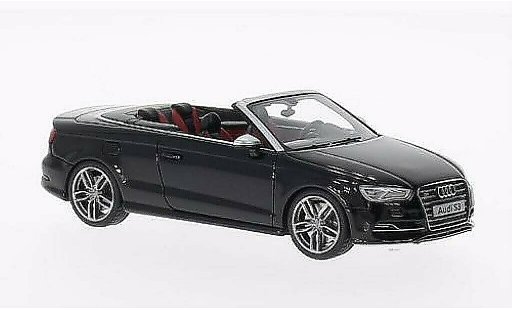 Audi S3 cabriolet stronic 1/43 Minichamps Cabrio schwarz 2013 modellautos