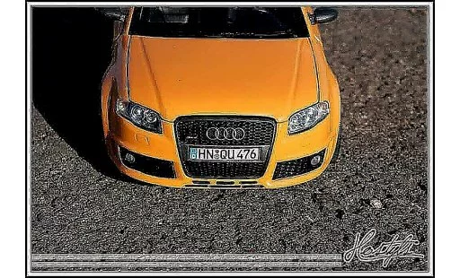 Audi RS4 avant 1/18 Minichamps orange papaye modellautos