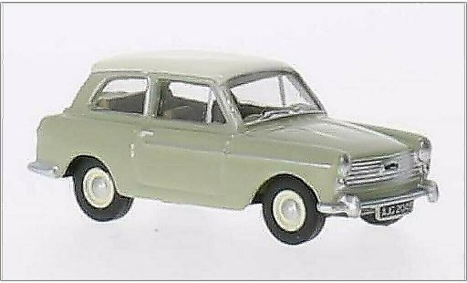 Austin A40 berline 1/76 Oxford MKII gr&Atilde;&frac14;n/weiss RHD modellautos