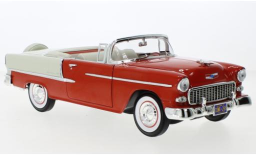 Chevrolet Bel Air 1/18 Auto World Cabrio orange/beige 1955 modellautos