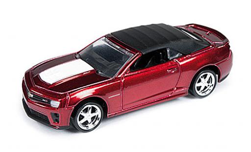 Chevrolet Camaro 1/64 Auto World ZL1 Cabrio met.-rouge/blanche Special Version 2013 modellautos
