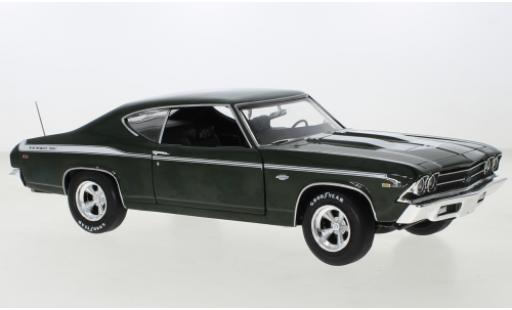 Modellautos Chevrolet Chevelle 1/18 Auto World Yenko metallise grün/weiss 1969 Chevrolet Chevelle 1/18 Auto World Yenko metallise grün/weiss 1969 modellautos