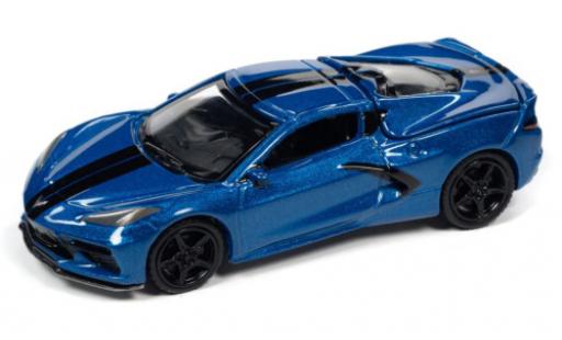 Chevrolet Corvette 1/64 Auto World (C8) Stingray metallise bleu 2020 modellautos