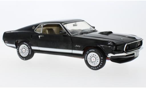 Ford Mustang 1/18 Auto World GT noire 1969 modellautos