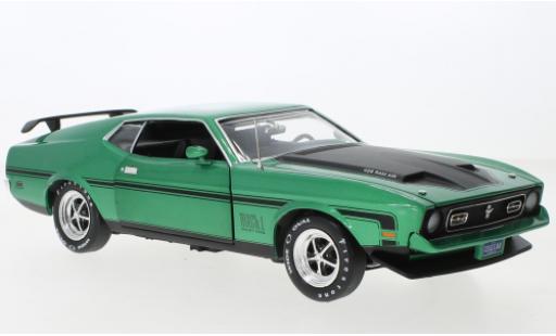 Ford Mustang 1/18 Auto World Mach 1 metallise grün/matt-schwarz 1971 modellautos