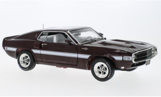 Shelby GT 500 1/18 Auto World Ford Mustang rouge foncé 1969 modellautos