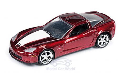 Chevrolet Corvette 1/64 Auto World Z06 (C6) Special Version rot/weiss 2012 ohne Vitrine modellautos