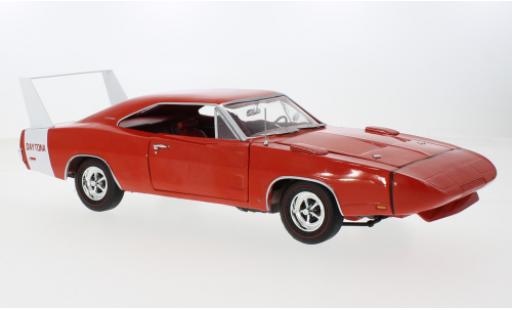 Dodge Charger 1/18 Auto World Daytona rot/weiss 1969 1:18 modellautos