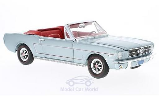 Ford Mustang 1/18 Auto World Cabrio mettalic grau 1965 ohne Vitrine modellautos