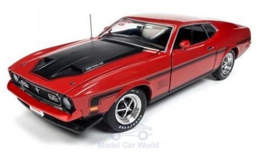 Ford Mustang 1/18 Auto World Mach 1 rot/schwarz 1971 modellautos