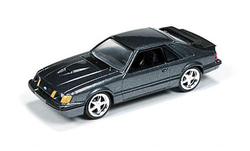 Ford Mustang 1/64 Auto World SVO mettalic grau 1984 modellautos