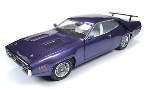 Modellautos Plymouth Road Runner 1/18 Auto World mettalic lila 1971 Plymouth Road Runner 1/18 Auto World mettalic lila 1971 modellautos