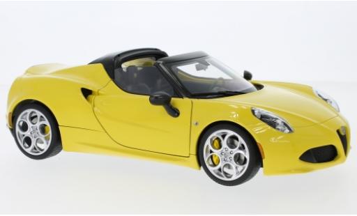 Modellautos Alfa Romeo 4C 1/18 AUTOart Spider gelb 2015 Alfa Romeo 4C 1/18 AUTOart Spider gelb 2015 modellautos