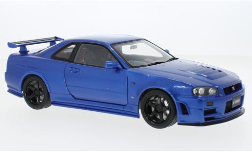 Modellautos Nissan Skyline 1/18 AUTOart GT-R (R34) Nismo Z-Tune bleu RHD 2005 Nissan Skyline 1/18 AUTOart GT-R (R34) Nismo Z-Tune bleu RHD 2005 modellautos