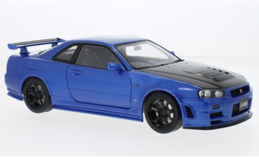 Modellautos Nissan Skyline 1/18 AUTOart GT-R (R34) Nismo Z-Tune metallise bleu/carbon RHD 2005 Nissan Skyline 1/18 AUTOart GT-R (R34) Nismo Z-Tune metallise bleu/carbon RHD 2005 modellautos