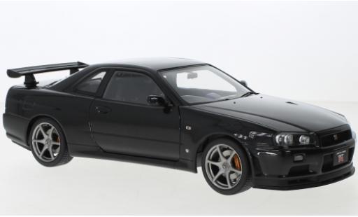 Modellautos Nissan Skyline 1/18 AUTOart GT-R (R34) V-Spec II metallise schwarz Nissan Skyline 1/18 AUTOart GT-R (R34) V-Spec II metallise schwarz modellautos