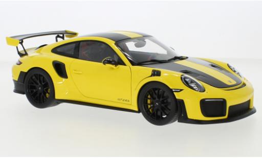 Porsche 991 GT2 RS 1/18 AUTOart 911 (.2) gelb 2017 modellautos