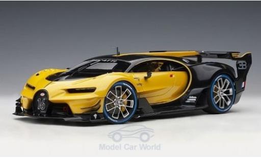 Bugatti Vision 1/18 AUTOart GT gelb/schwarz 2015 modellautos