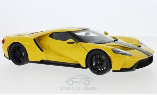 Modellautos Ford GT 1/18 AUTOart gelb/schwarz 2017 Ford GT 1/18 AUTOart gelb/schwarz 2017 modellautos