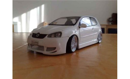 Volkswagen Golf GTI 1/18 Norev weiss jantes bbs modellautos