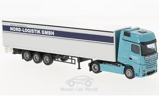 Modellautos Mercedes Actros 1/87 AWM 2 Giga. / Aerop. Nord Logistik G-KSZ Mercedes Actros 1/87 AWM 2 Giga. / Aerop. Nord Logistik G-KSZ modellautos