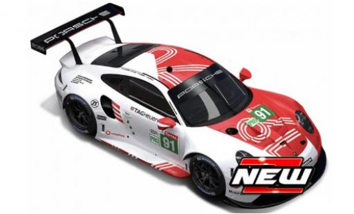 Porsche 992 RSR 1/43 Burago 911 No.91 24h Le Mans 2020 modellautos