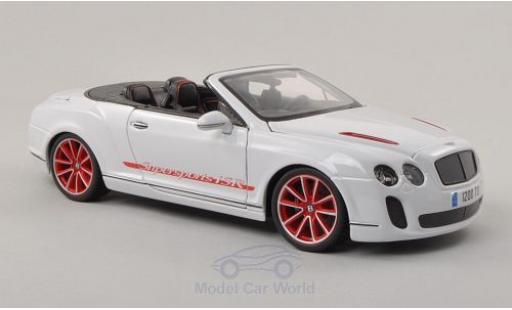 Modellautos Bentley Continental T 1/18 Burago Supersports Cabrio ISR weiss/Dekor Bentley Continental T 1/18 Burago Supersports Cabrio ISR weiss/Dekor modellautos