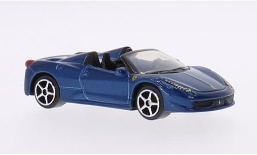 Modellautos Ferrari 458 1/64 Burago Spider mettalic blau Ferrari 458 1/64 Burago Spider mettalic blau modellautos