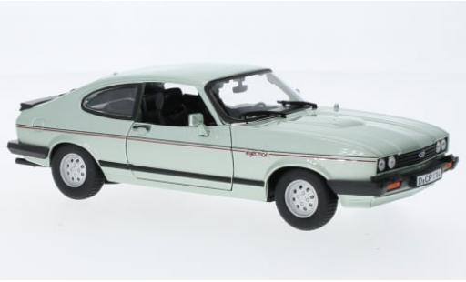 Ford Capri 1/24 Burago Bburago MK III 2.8 Injection metallise gr&uuml;n 1982 1:24 modellautos