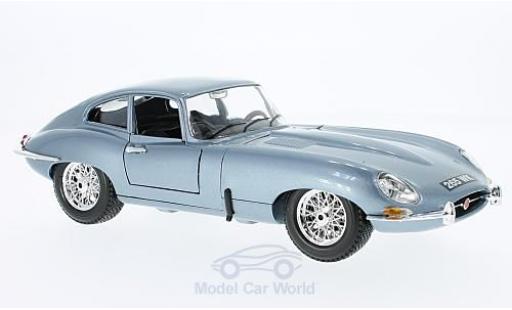 Modellautos Jaguar E-Type 1/18 Burago Coupe mettalic blau 1961 ohne Vitrine Jaguar E-Type 1/18 Burago Coupe mettalic blau 1961 ohne Vitrine modellautos
