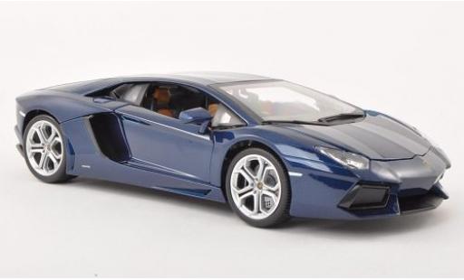 Modellautos Lamborghini Aventador 1/18 Burago LP700-4 mettalic blau 2011 Lamborghini Aventador 1/18 Burago LP700-4 mettalic blau 2011 modellautos