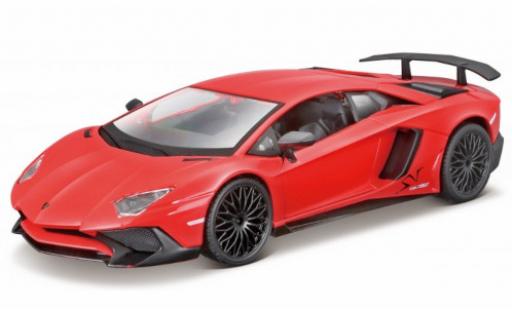 Modellautos Lamborghini Aventador 1/24 Burago LP750-4 SV mettalic rot Lamborghini Aventador 1/24 Burago LP750-4 SV mettalic rot modellautos