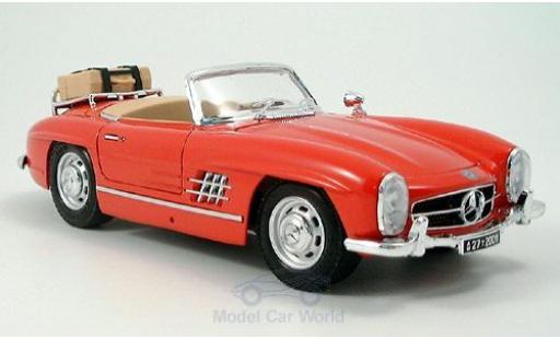Modellautos Mercedes 300 1/18 Burago SL Touring Cabriolet rot 1957 ohne Vitrine Mercedes 300 1/18 Burago SL Touring Cabriolet rot 1957 ohne Vitrine modellautos
