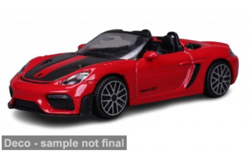 Porsche 718 1/43 Burago Bburago Spyder RS rot/schwarz 2024 1:43 modellautos