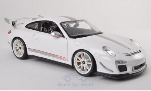 Modellautos Porsche 997 GT3 RS 1/18 Burago 911 GT3 RS 4.0 (/II) weiss/Dekor 2011 Porsche 997 GT3 RS 1/18 Burago 911 GT3 RS 4.0 (/II) weiss/Dekor 2011 modellautos