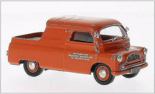 Bedford CA plateau 1/43 Brooklin Canopy Pick-Up Westbury Coin orange 1960 modellautos