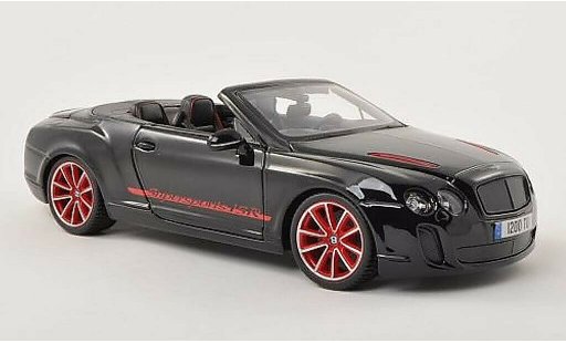 Bentley Continental Supersports Convertible ISR 1/18 Burago Cabrio schwarz modellautos