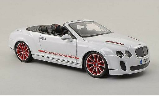 Bentley Continental Supersports Convertible ISR 1/18 Burago Cabrio weiss modellautos