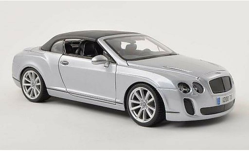 Bentley Continental Supersports Convertible 1/18 Burago Cabrio grau-grau modellautos