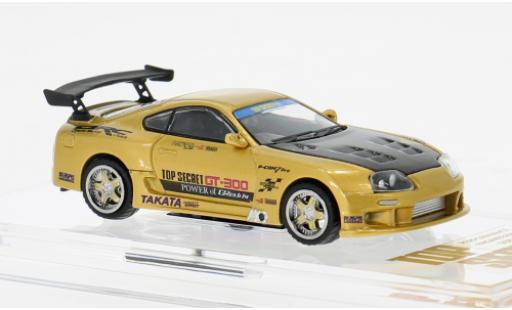 Toyota Supra 1/64 BM Creations (JZA80) Top Secret gold 1:64 modellautos