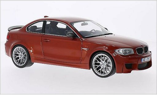 Bmw 1M coupe 1/18 Minichamps mettalic orange 2011 E82 modellautos