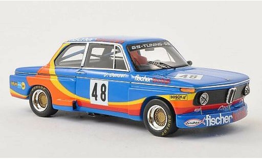 Bmw 2002 tii 1/43 Spark No.48 Fischer Technik DRM Norisring 1976 modellautos